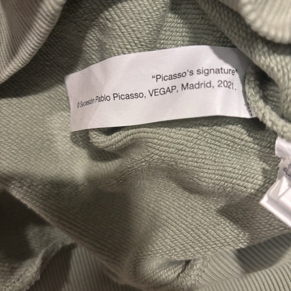 Zara Unisex 100% Cotton Picasso's Signature Collaboration Sweatshirt XL - Picture 8 of 8